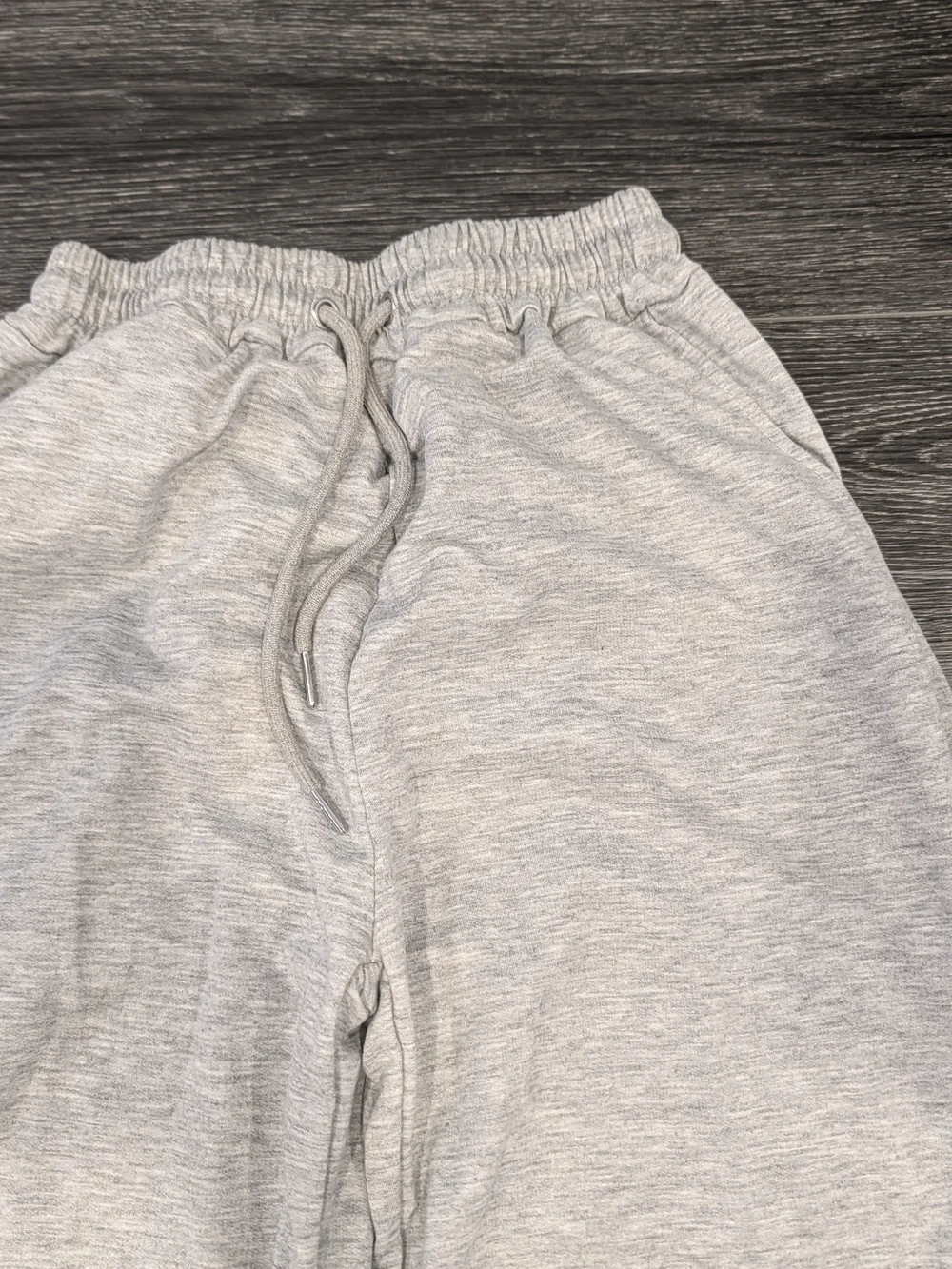 Women's Grey Jogger Sweatpants with Paw & Heart Print
